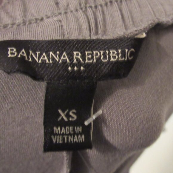 NWT Banana Republic Joggers Womens XS Gray Tapered Pull-On Ankle Zip Pockets - Picture 4 of 8